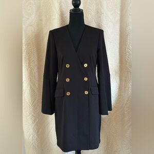 Calvin Klein Double Breasted Black Dress